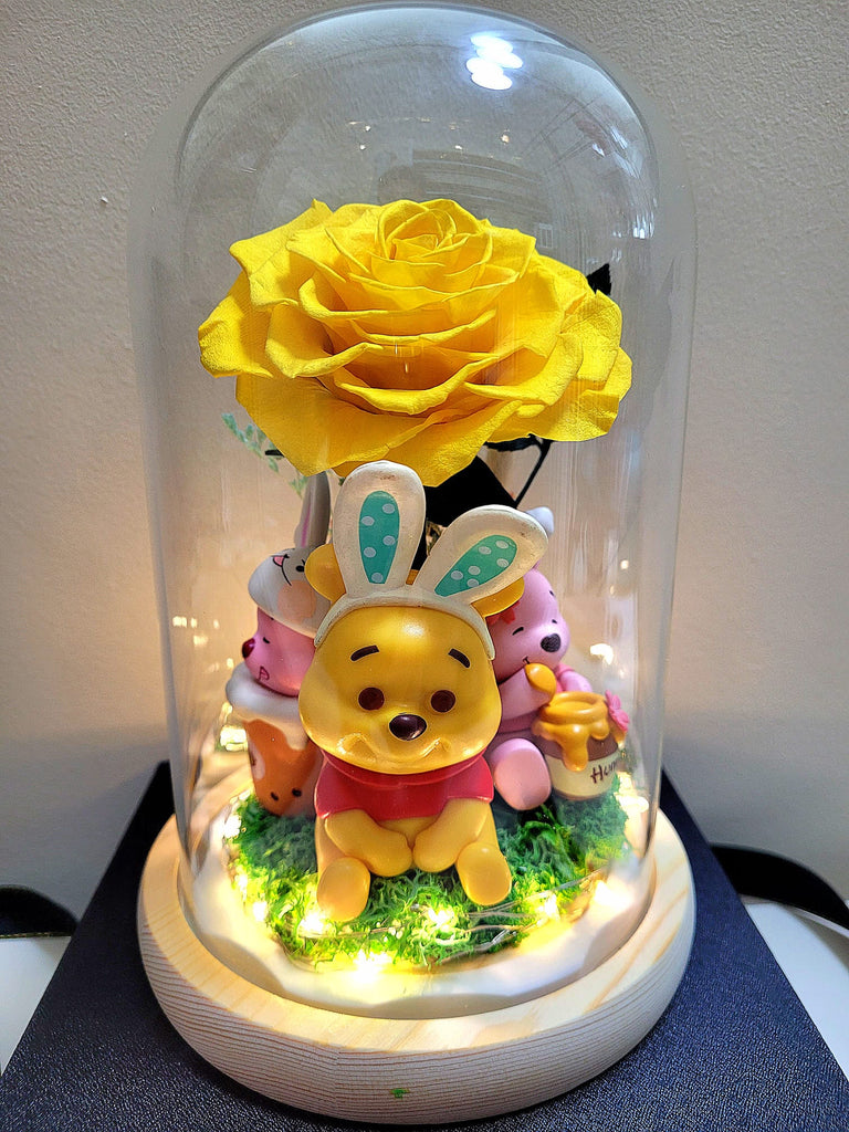 3 Winnie The Pooh In A Deluxe Series Preserved Flower Dome And Same Day Delivery