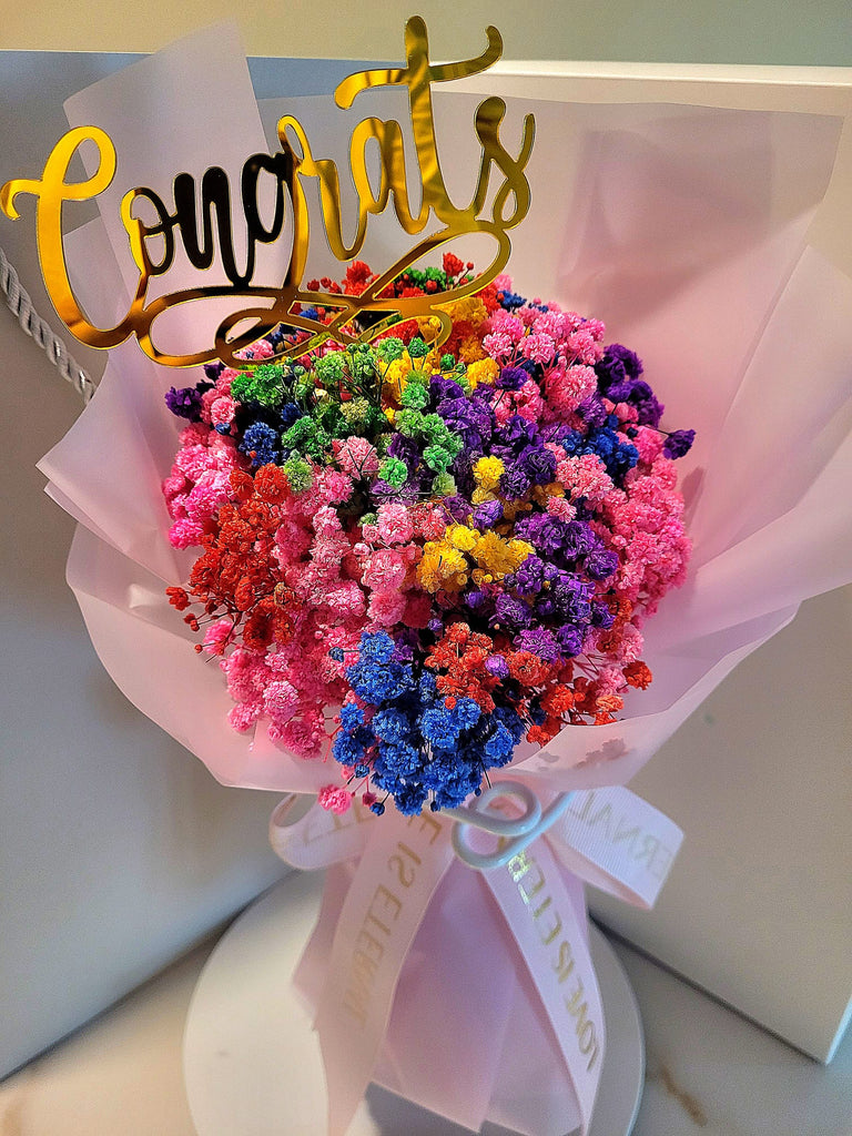 Congrats! Eternal Blossoms Preserved Baby's Breath Bouquet.