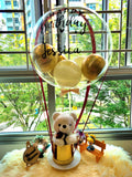 Teddy Bear with 24-Inch Personalized Hot Air Balloon