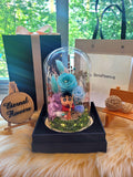 Crayon Shin-Chan Preserved Flower Dome With Tiffany Roses And Same Day Delivery