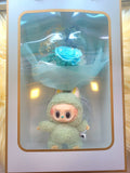 Acrylic Ball Preserved Tiffany Rose Flowers Bouquet With Labubu Plush Toy. Same Day Delivery Available.