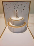 Premium Happy Birthday Card With Popup Cake Design