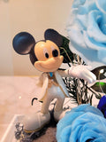 Premium Mickey Mouse or Minnie Mouse & Blue Preserved Roses In Acrylic Box.
