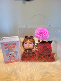 Premium Authentic Crybaby Plush & Preserved Flowers Handbag