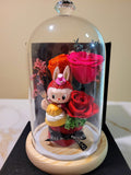 Deluxe Series Labubu Preserved Flowers Dome With Same Day Delivery