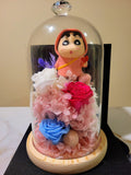 Deluxe Series Large Crayon Shin-Chan Preserved Flowers Dome