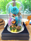 Donald Duck Preserved Flower Dome With Tiffany Roses and Same Day Delivery