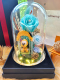 Popmart Goofy Swing Series 2 Preserved Flower Dome With Tiffany Roses And Same Day Delivery.