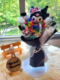 Rainbow Preserved Roses Bouquet With Kuromi Plush Toy. Same Day Delivery.