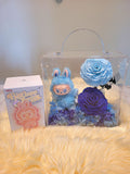 Premium Authentic Labubu Plush & Preserved Flowers Handbag