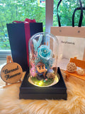 Limited Edition Crayon Shin-Chan Preserved Flower Dome With Tiffany Roses And Same Day Delivery