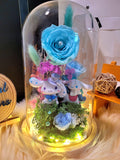 Premium Cinnamoroll Preserved Flower Dome With Tiffany Roses And Same Day Delivery