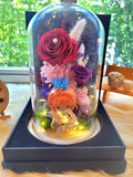 Sakura Kinomoto Preserved Flower Dome With Red Roses And Same Day Delivery