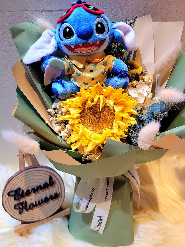 Stitch With Preserved Sunflower Bouquet