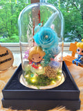 Supergirl Figurine Preserved Flower Dome With Tiffany Roses And Same Day Delivery