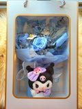 Timeless Romance Blue Preserved Roses Bouquet With Kuromi Plush Toy. Same Day Delivery.