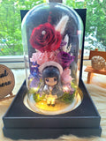 Tomoyo Daidouji Preserved Flower Dome With Red Roses And Same Day Delivery