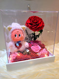 Premium Authentic Twinkle Twinkle Plush & Preserved Flowers In Acrylic Box