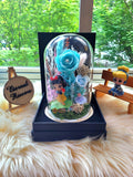 Princess Snow White Preserved Flower Dome With Tiffany Roses And Same Day Delivery