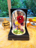 Princess Rapunzel Preserved Flower Dome With Red Roses And Same Day Delivery