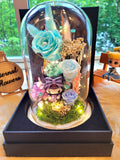Kuromi Preserved Flower Dome With Tiffany Roses And Same Day Delivery