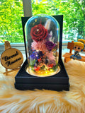Eternal Couple V2 Preserved Flower Dome With Red Roses And Same Day Delivery