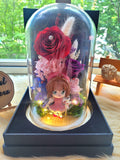 Sakura Kinomoto v2 Preserved Flower Dome With Red Roses And Same Day Delivery