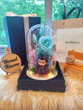 Superman Preserved Flower Dome With Tiffany Roses And Same Day Delivery