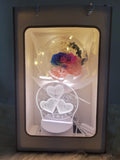 Valentine Special: Preserved Flowers Bouquet With Fairy Lights & I Love You LED Light