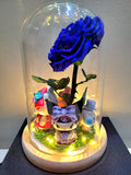 4 Sanrio Figurines In A Deluxe Series Preserved Flower Dome With Same Day Delivery