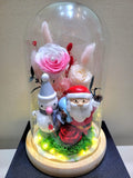 Special Edition Merry Christmas Preserved Flower Dome