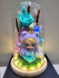 Premium Popmart Molly Preserved Flower Dome With Tiffany Roses And Same Day Delivery