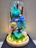 Premium Popmart Molly Preserved Flower Dome With Tiffany Roses And Same Day Delivery