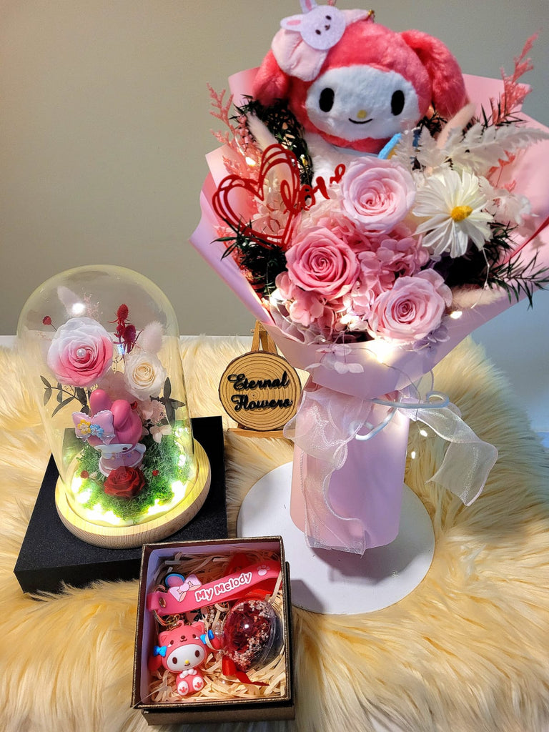 Melody Preserved Flowers Gifts Set