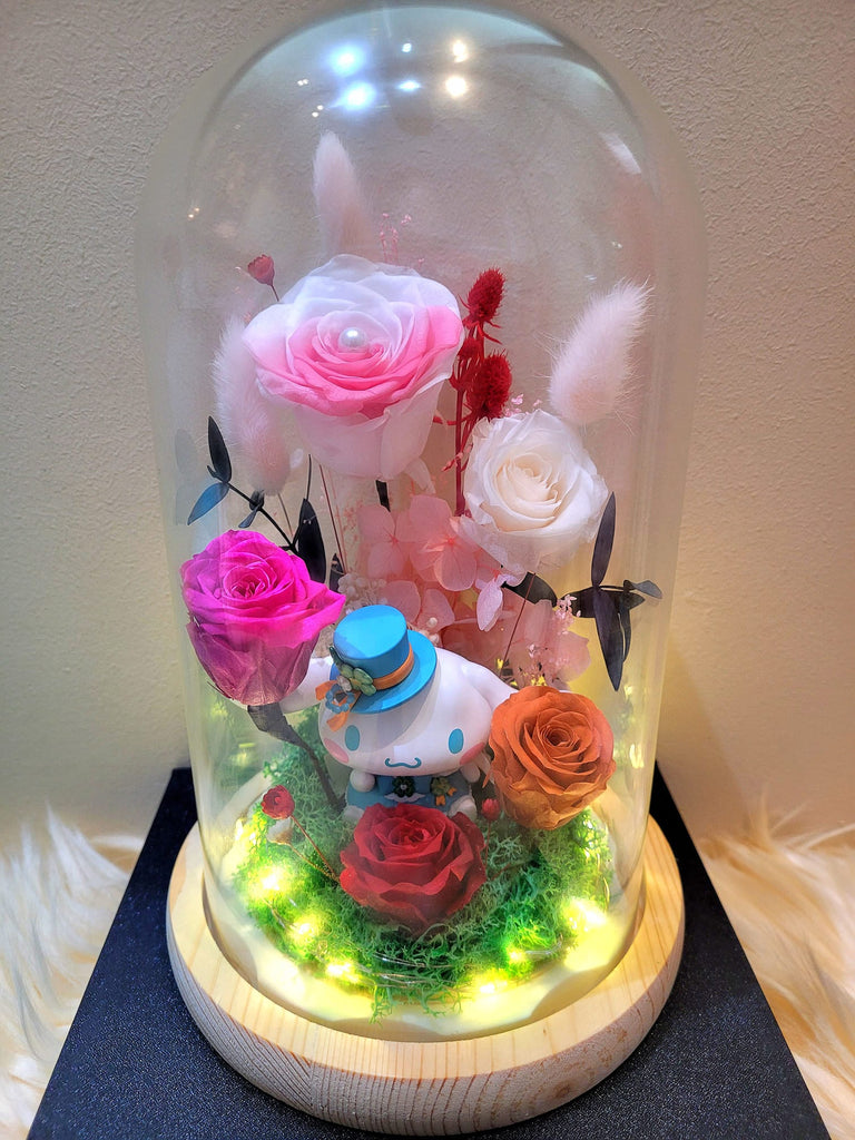 5 Roses Cinnamoroll Preserved Flower Dome (Pink Theme)
