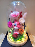 5 Roses My Melody Preserved Flower Dome (Pink Theme)