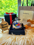 Petite Rainbow Color Rose LED Preserved Flowers Dome. 100% High Quality Real Flowers. Comes With A Premium Gift Box.