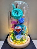 Doraemon Preserved Flower Dome With Tiffany Roses And Same Day Delivery