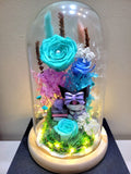 Kuromi Preserved Flower Dome With Tiffany Roses And Same Day Delivery