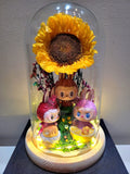 Premium Popmart Labubu Preserved Sunflower Dome. Same Day Delivery.