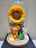 Winnie The Pooh Preserved Sunflower Dome. Same Day Delivery.