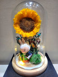 Premium Popmart Labubu Preserved Sunflower Dome. Same Day Delivery.