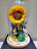 Disney Princess Preserved Sunflower Dome. Same Day Delivery.