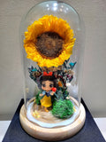 Disney Princess Preserved Sunflower Dome. Same Day Delivery.