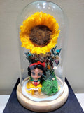 Disney Princess Preserved Sunflower Dome. Same Day Delivery.