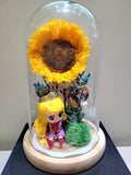 Disney Princess Preserved Sunflower Dome. Same Day Delivery.