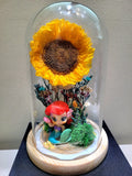 Disney Princess Preserved Sunflower Dome. Same Day Delivery.