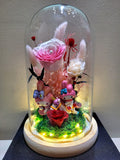 Premium My Melody Preserved Flower Dome With Pink Roses And Same Day Delivery