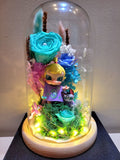 Premium Popmart Molly Preserved Flower Dome With Tiffany Roses And Same Day Delivery
