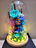 Premium Popmart Molly Preserved Flower Dome With Tiffany Roses And Same Day Delivery